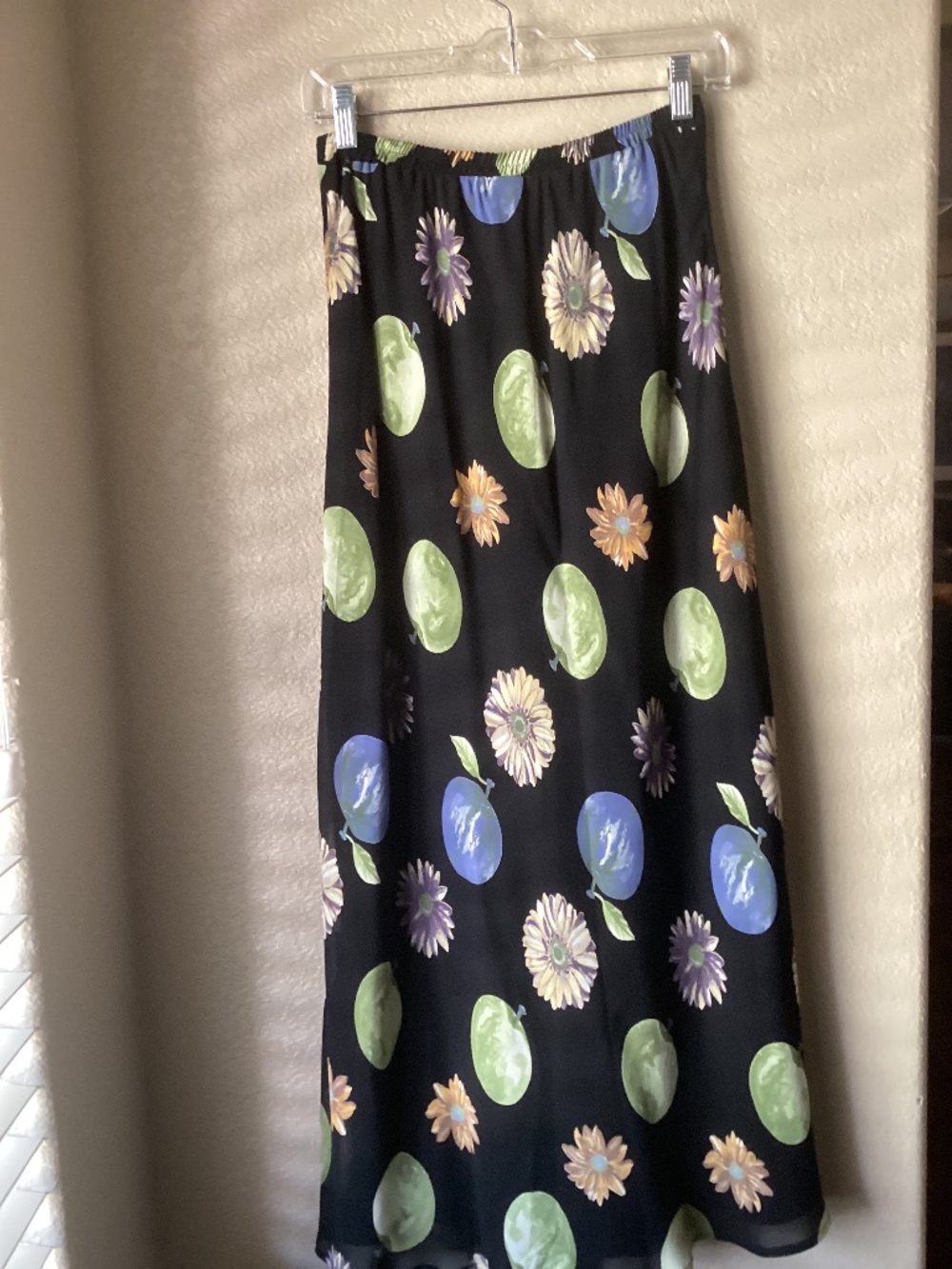 Long Bright Floral Skirt by Tessuto